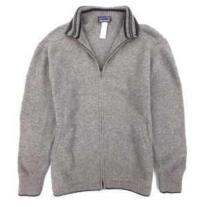 PATAGONIA M's 100% Cashmere Cardigan Feather Grey Gorpcore Normcore Athleisure